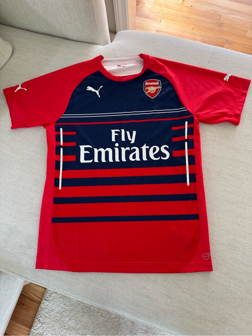 Arsenal Fly Emirates Soccer Jersey